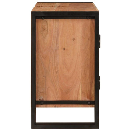 Diskbänksskåp med hylla Brun 71 x 33 x 58 cm Massivt Akaciaträ