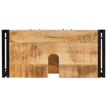 Sminkskåp med låda Brun 71 x 33 x 58 cm Massivt mangoträ