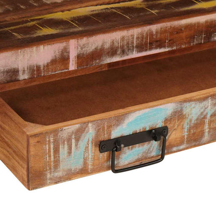 Sminkskåp Flerfärgsdesign 71 x 33 x 58 cm Solid återvunnen trä