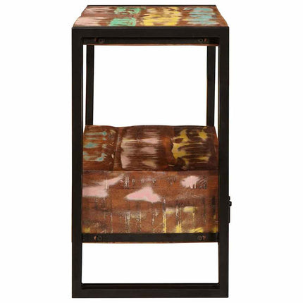 Sminkskåp Flerfärgsdesign 71 x 33 x 58 cm Solid återvunnen trä