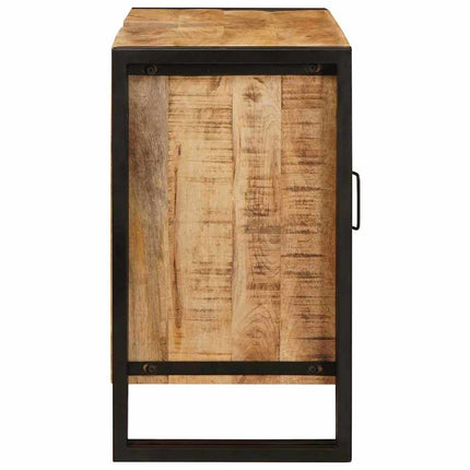 Diskbänksskåp med hylla Brun 71 x 33 x 58 cm Massivt mangoträ