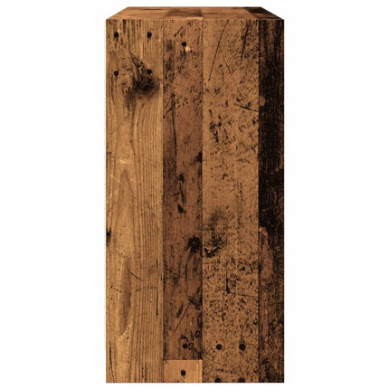 Skänk åldrat trä 102x37x75,5 cm konstruerat trä