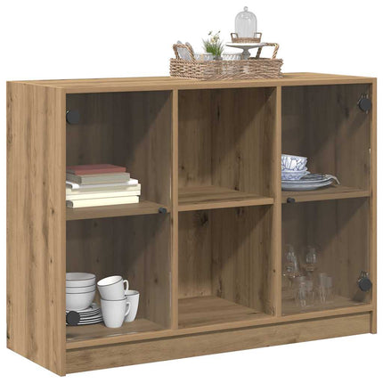 Skänk artisian ek 102x37x75,5 cm konstruerat trä