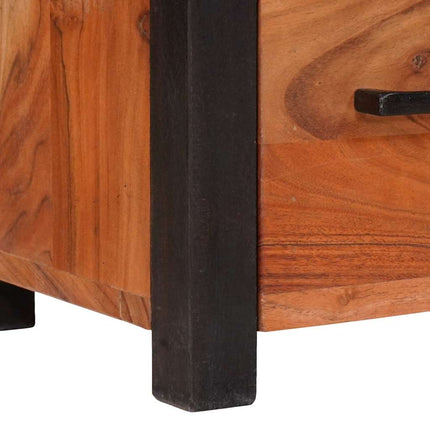 Sideboard 3 pcs Brun 110 x 30 x 75 cm Massivt Akaciaträ