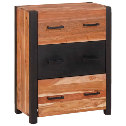 Sideboard 3 pcs Brun 165 x 30 x 75 cm Massivt Akaciaträ