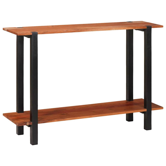 Konsolbord med hylla Brun och svart 110 x 30 x 75 cm