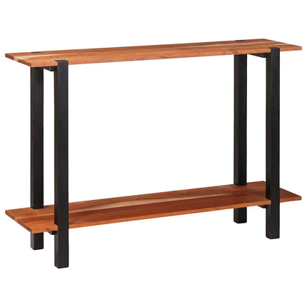 Konsolbord med hylla Brun och svart 110 x 30 x 75 cm