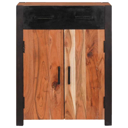 Sideboard med låda Brun 55 x 30 x 75 cm Massivt Akaciaträ