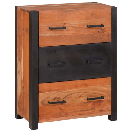 Sideboard med låda Brun 55 x 30 x 75 cm Massivt Akaciaträ