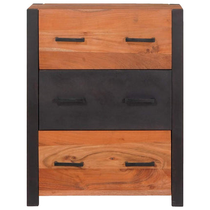 Sideboard med låda Brun 55 x 30 x 75 cm Massivt Akaciaträ