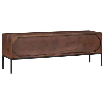 TV-skåp med låda honungsbrun 110 x 30 x 36 cm massivt akacia
