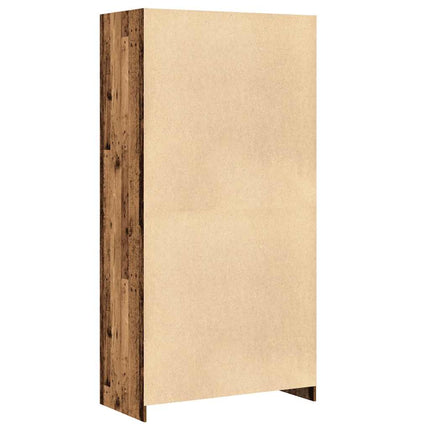 Garderob gammalt trä 100x50x200 cm konstruerat trä