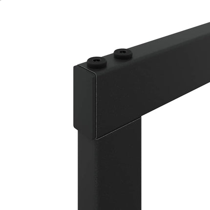 Vedställ svart 110x30x61 cm stål