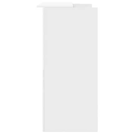 Receptionsdisk vit 100x50x103,5 cm konstruerat trä