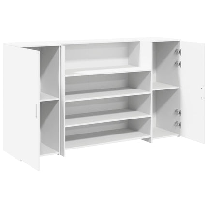 Receptionsdisk vit 180x50x103,5 cm konstruerat trä