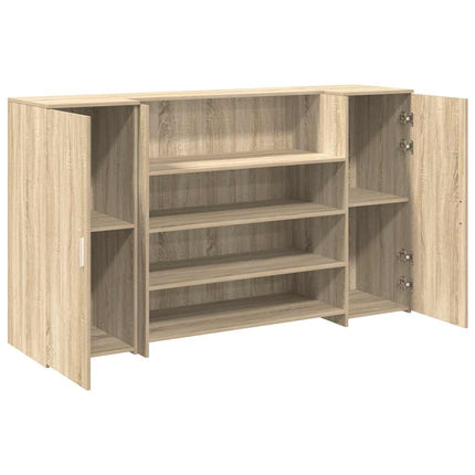 Receptionsdisk sonoma-ek 180x50x103,5 cm konstruerat trä