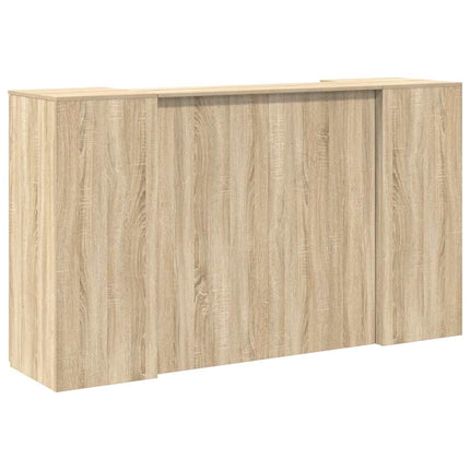 Receptionsdisk sonoma-ek 180x50x103,5 cm konstruerat trä