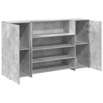 Receptionsdisk betonggrå 180x50x103,5 cm konstruerat trä