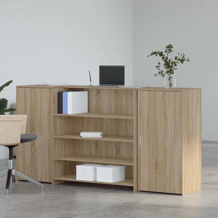 Receptionsdisk sonoma-ek 200x50x103,5 cm konstruerat trä