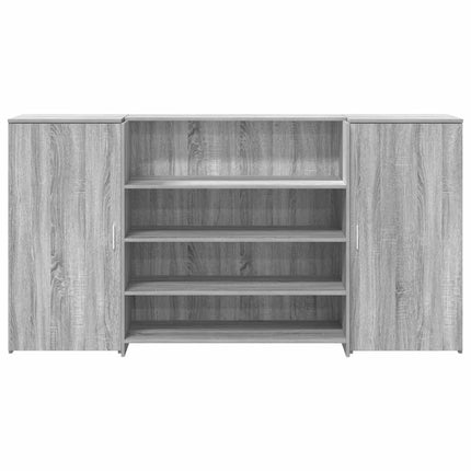 Receptionsdisk grå sonoma 200x50x103,5 cm konstruerat trä
