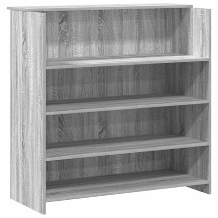 Receptionsdisk grå sonoma 200x50x103,5 cm konstruerat trä