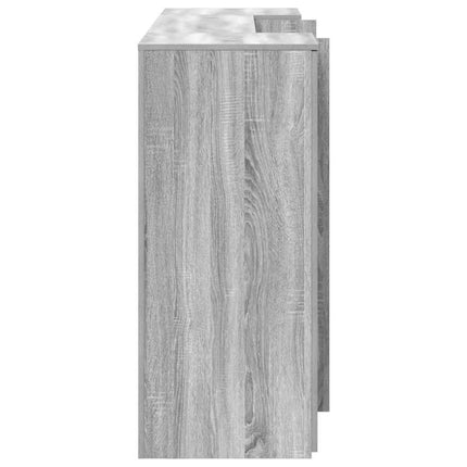 Receptionsdisk grå sonoma 200x50x103,5 cm konstruerat trä