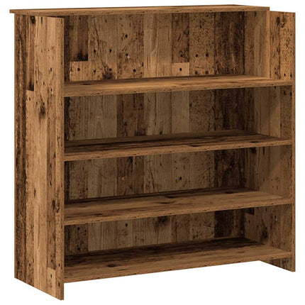 Receptionsdisk grå sonoma 200x50x103,5 cm konstruerat trä
