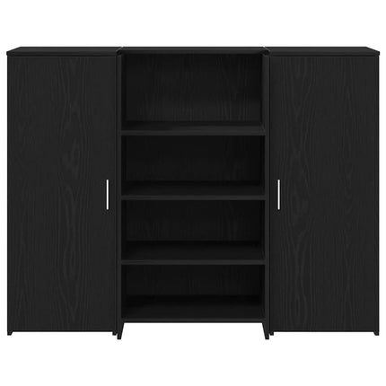 Receptionsdisk svart ek 135x50x103,5 cm konstruerat trä