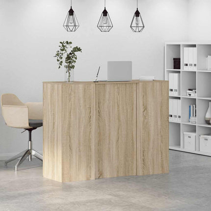 Receptionsdisk sonoma-ek 135x50x103,5 cm konstruerat trä