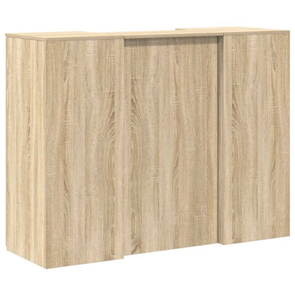 Receptionsdisk sonoma-ek 135x50x103,5 cm konstruerat trä