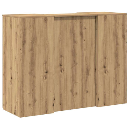 Receptionsdisk artisan ek 135x50x103,5 cm konstruerat trä