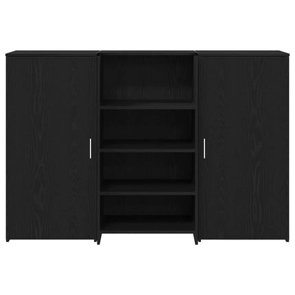 Receptionsdisk svart ek 155x50x103,5 cm konstruerat trä