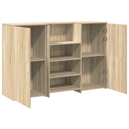 Receptionsdisk sonoma-ek 155x50x103,5 cm konstruerat trä