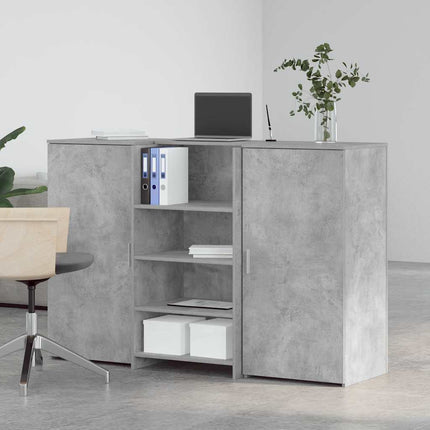 Receptionsdisk betonggrå 155x50x103,5 cm konstruerat trä