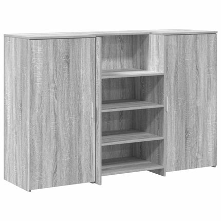Receptionsdisk grå sonoma 155x50x103,5 cm konstruerat trä