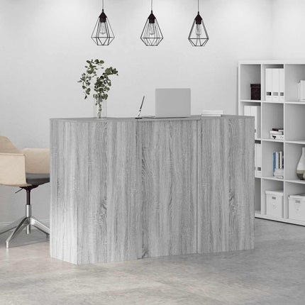 Receptionsdisk grå sonoma 155x50x103,5 cm konstruerat trä