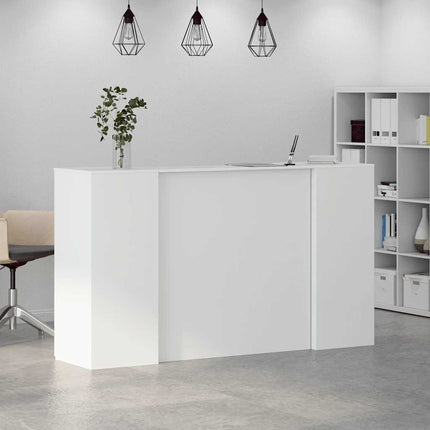 Receptionsdisk vit 180x50x103,5 cm konstruerat trä