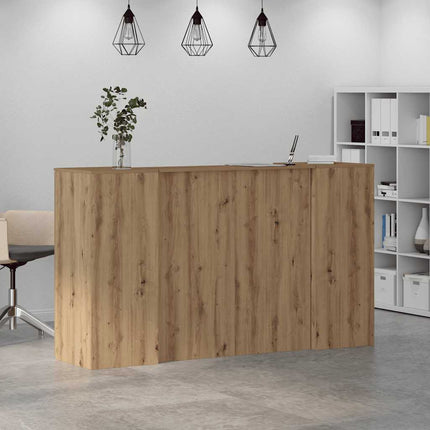 Receptionsdisk artisan ek 180x50x103,5 cm konstruerat trä