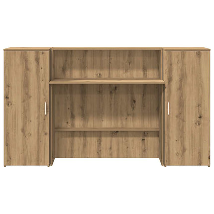 Receptionsdisk artisan ek 180x50x103,5 cm konstruerat trä