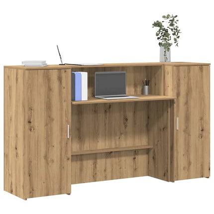Receptionsdisk artisan ek 180x50x103,5 cm konstruerat trä