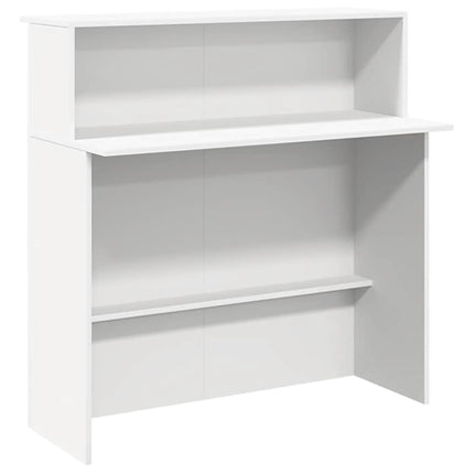 Receptionsdisk vit 200x50x103,5 cm konstruerat trä