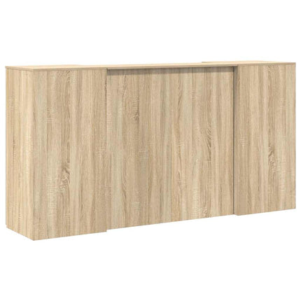 Receptionsdisk sonoma-ek 200x50x103,5 cm konstruerat trä