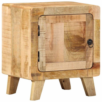 Sängbord 2 st 40x32x46 cm massivt trä grov mango