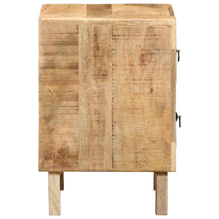 Sängbord 40x32x46 cm massivt grovt mangoträ