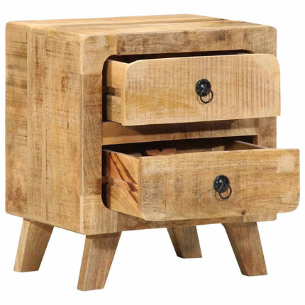 Sängbord 40x32x46 cm massivt grovt mangoträ