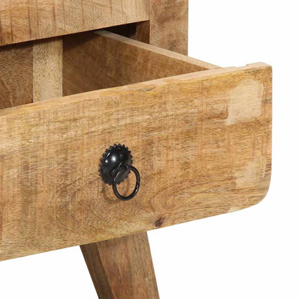 Sängbord 40x32x46 cm massivt grovt mangoträ