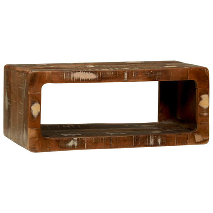 TV-skåp Flerfärgsdesign 60 x 30 x 25 cm Massivt återvunnet trä