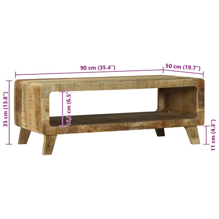Kaffeebord Brun 90 x 50 x 35 cm Massivt mangoträ