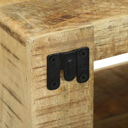 TV-skåp med hylla Brun 80 x 30 x 25 cm Massivt Mangoträ