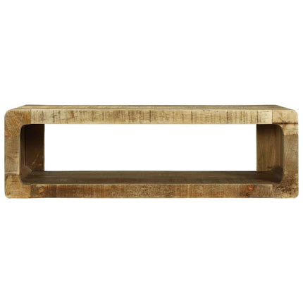 TV-skåp med hylla Brun 80 x 30 x 25 cm Massivt Mangoträ